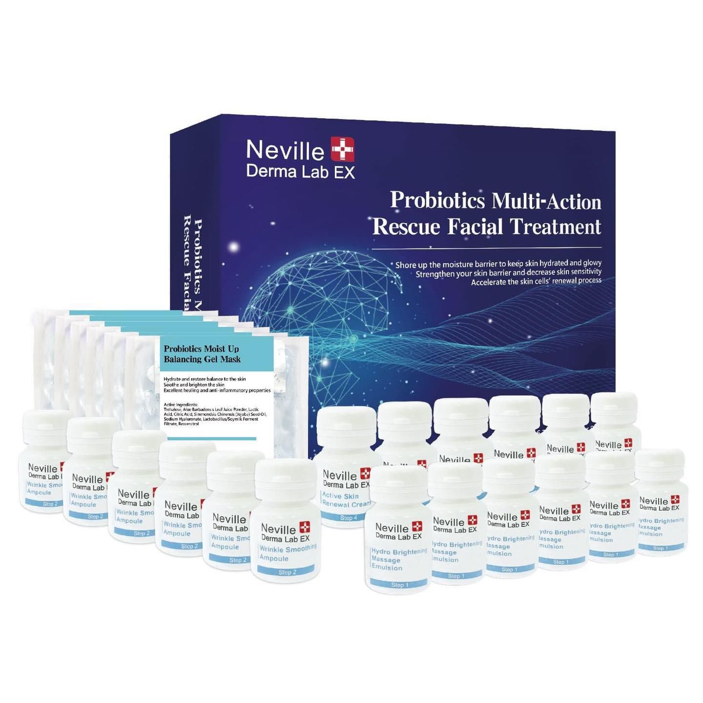 $228套。Neville Derma Lab EX益生菌多元急救煥膚療程 >>1盒做6次