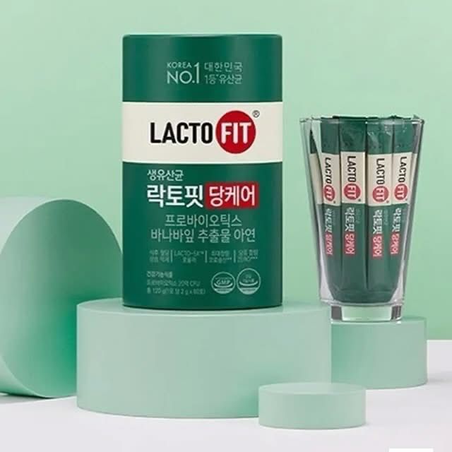 $105桶。2桶起$95桶。韩国🇰🇷 钟根堂LACTO-FIT 血糖控制益生菌 (无糖新版）（1盒60條 )