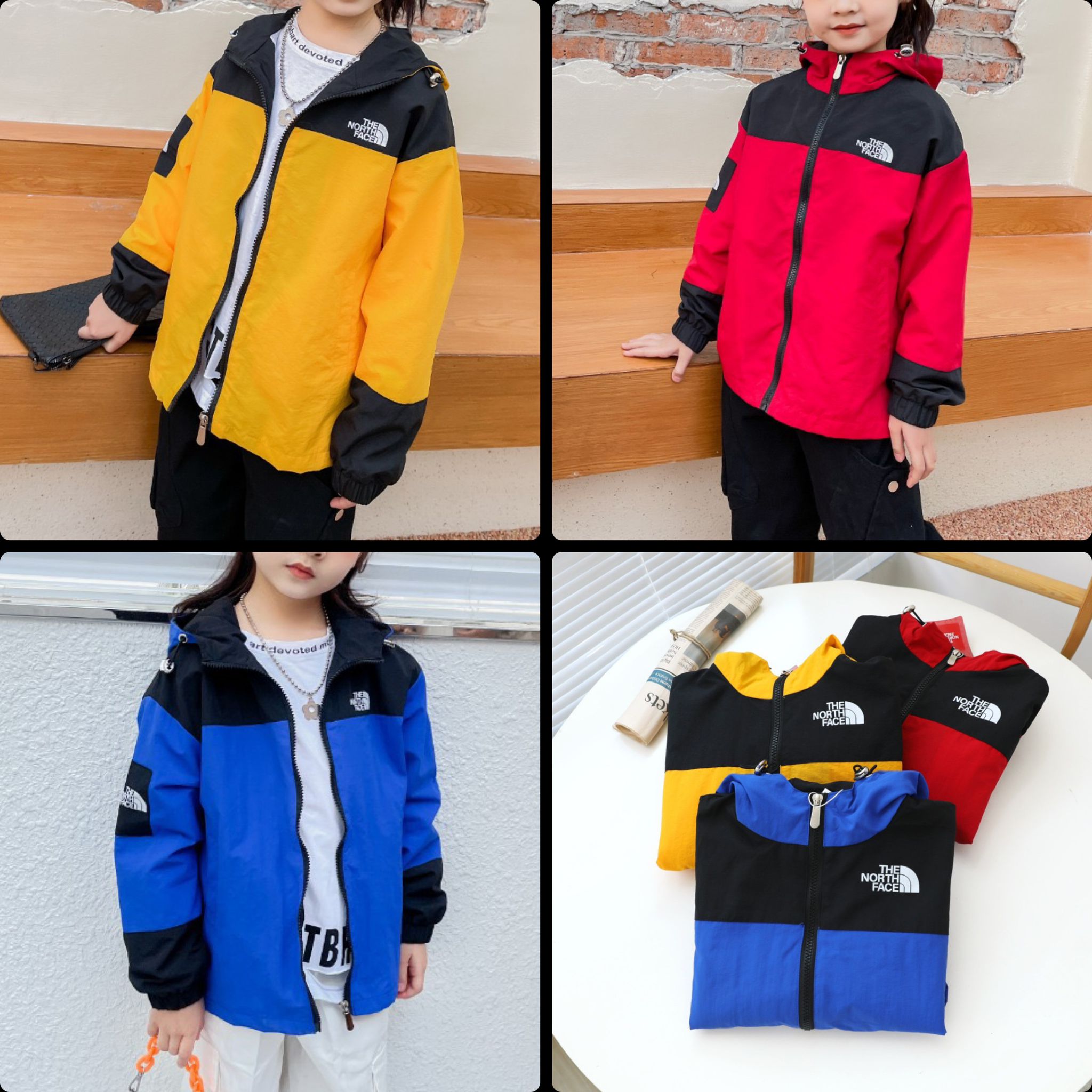 $169件。2件起$159件。TNF新款防水冲锋衣外套🌟聚酯纤维面料，防风、防水及防污