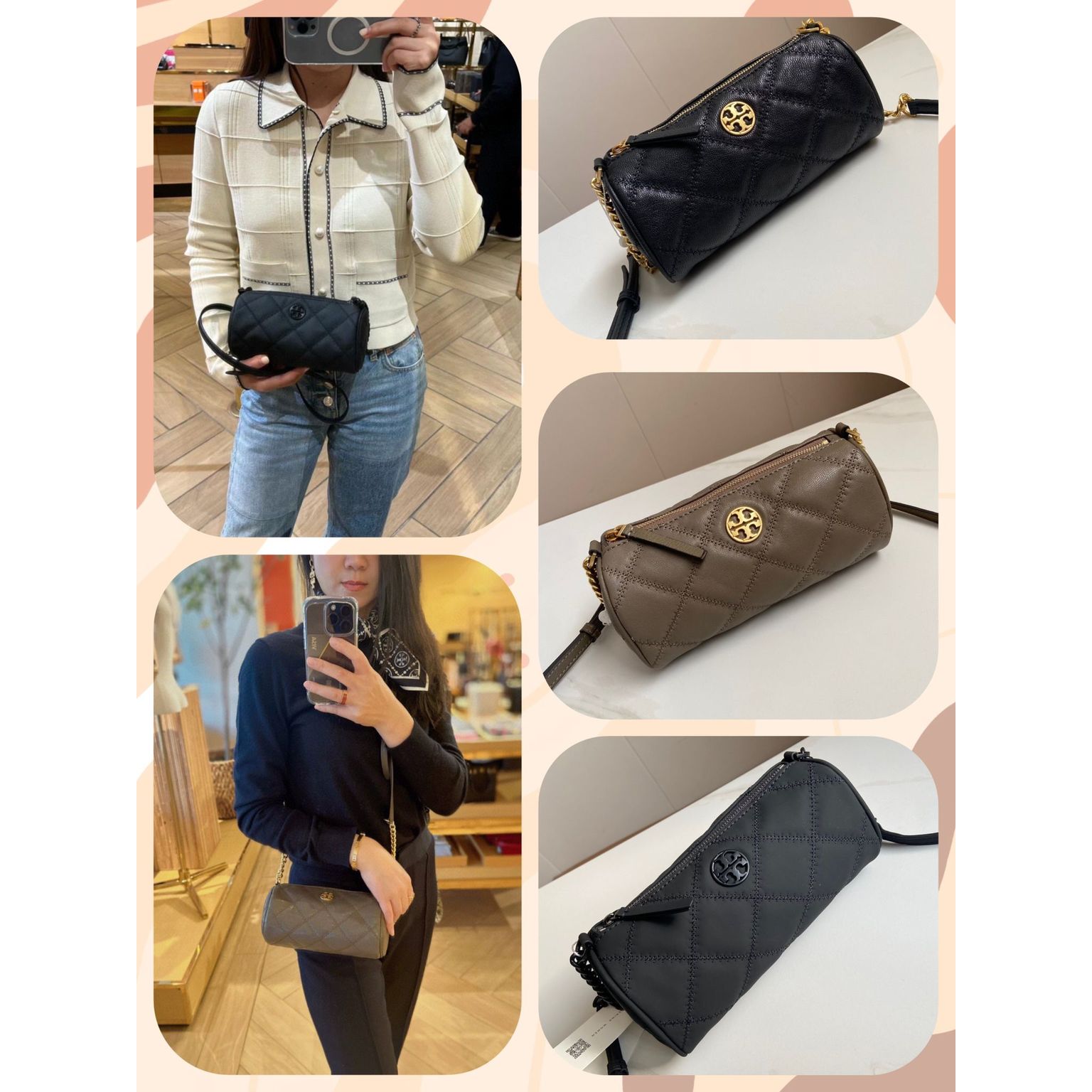 $338TB Willa 菱d格筆筒包