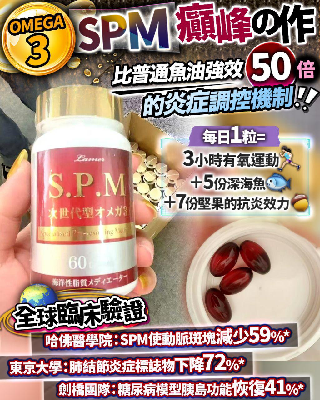 $250樽。2樽起$240樽。Omega-3 SPM巔峰力作】