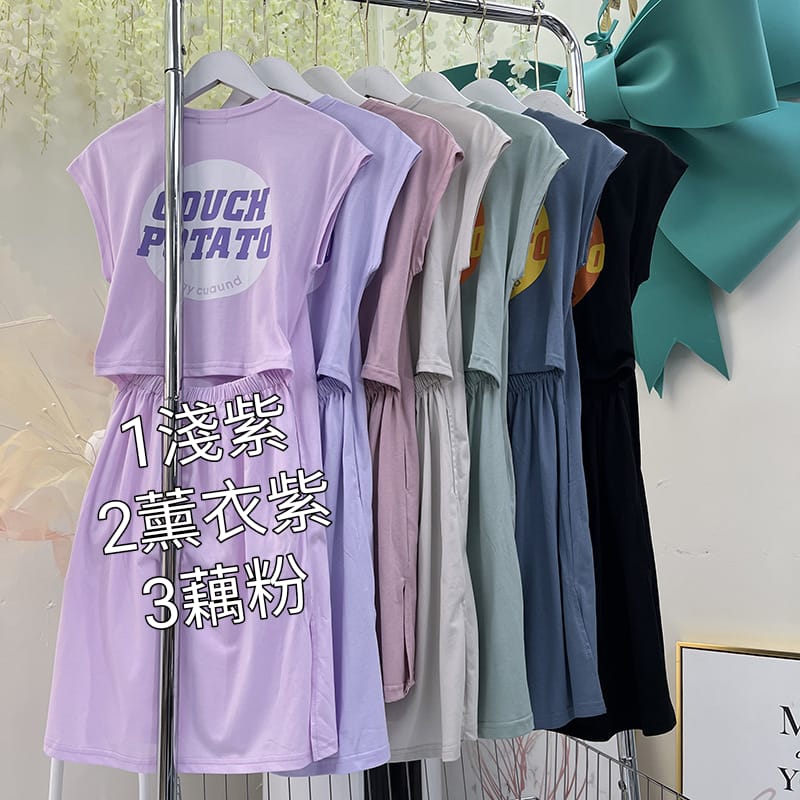 日系Ins夏季纯棉假2件連身裙(親子裝)。