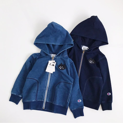 日本Champion x Nenet kids 牛仔卫衣外套